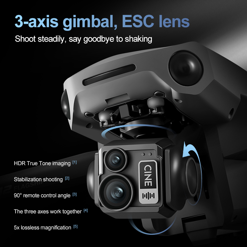 8K 3 Axis Gimbal Brushless 7.2 - Drone Camera With Gimbal recensie en prijs