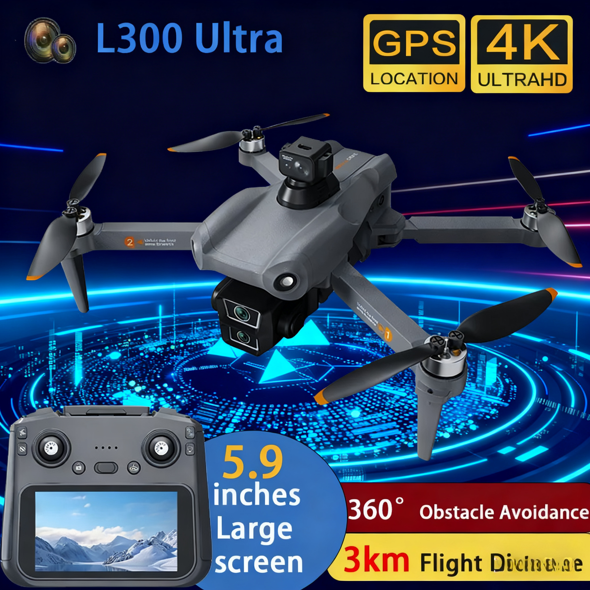 L300 Ultra Drone Professional  - Drone Camera Wide Angle recensie en prijs