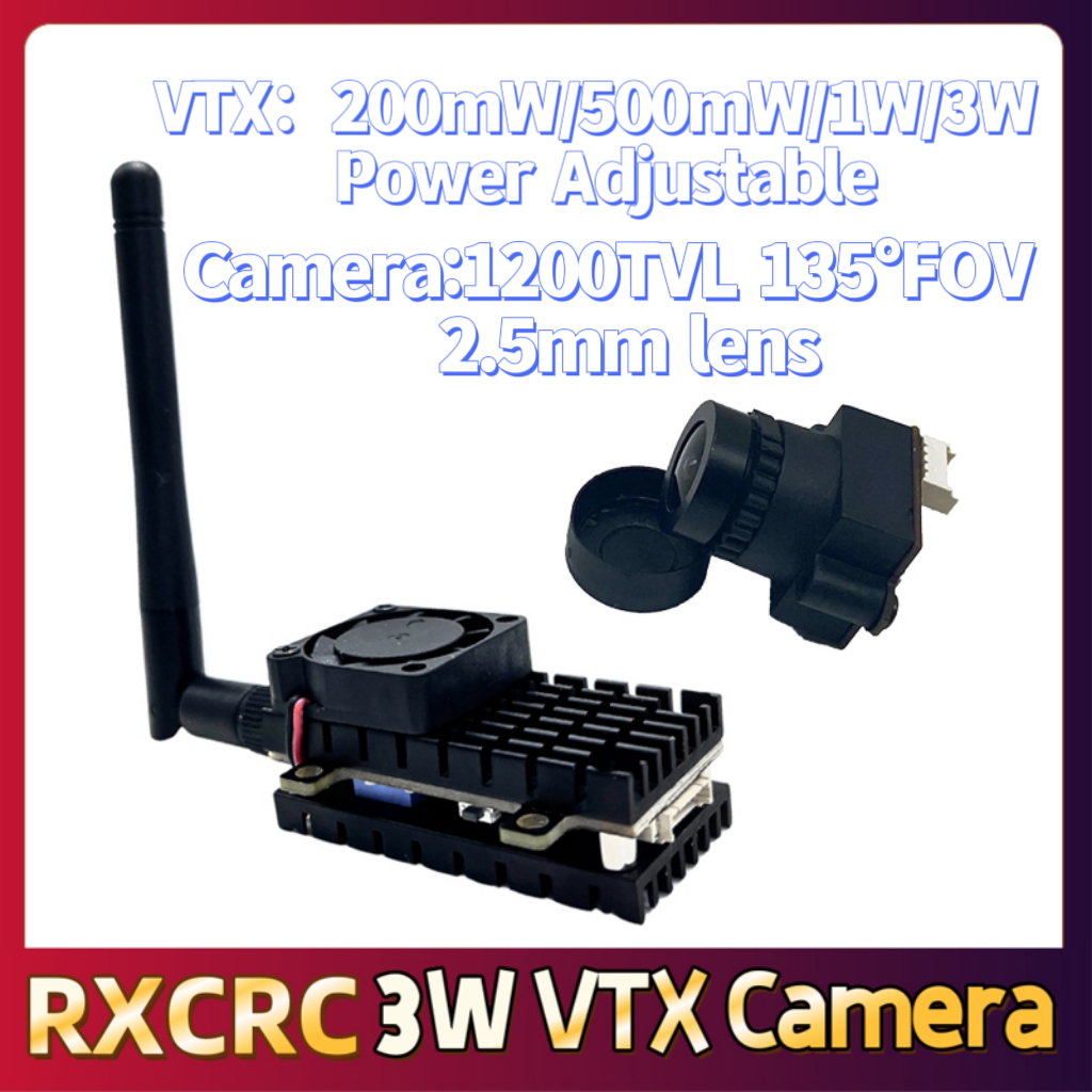 RXCRC 5.8G 3W Video VTX transm - Drone Camera Lens recensie en prijs