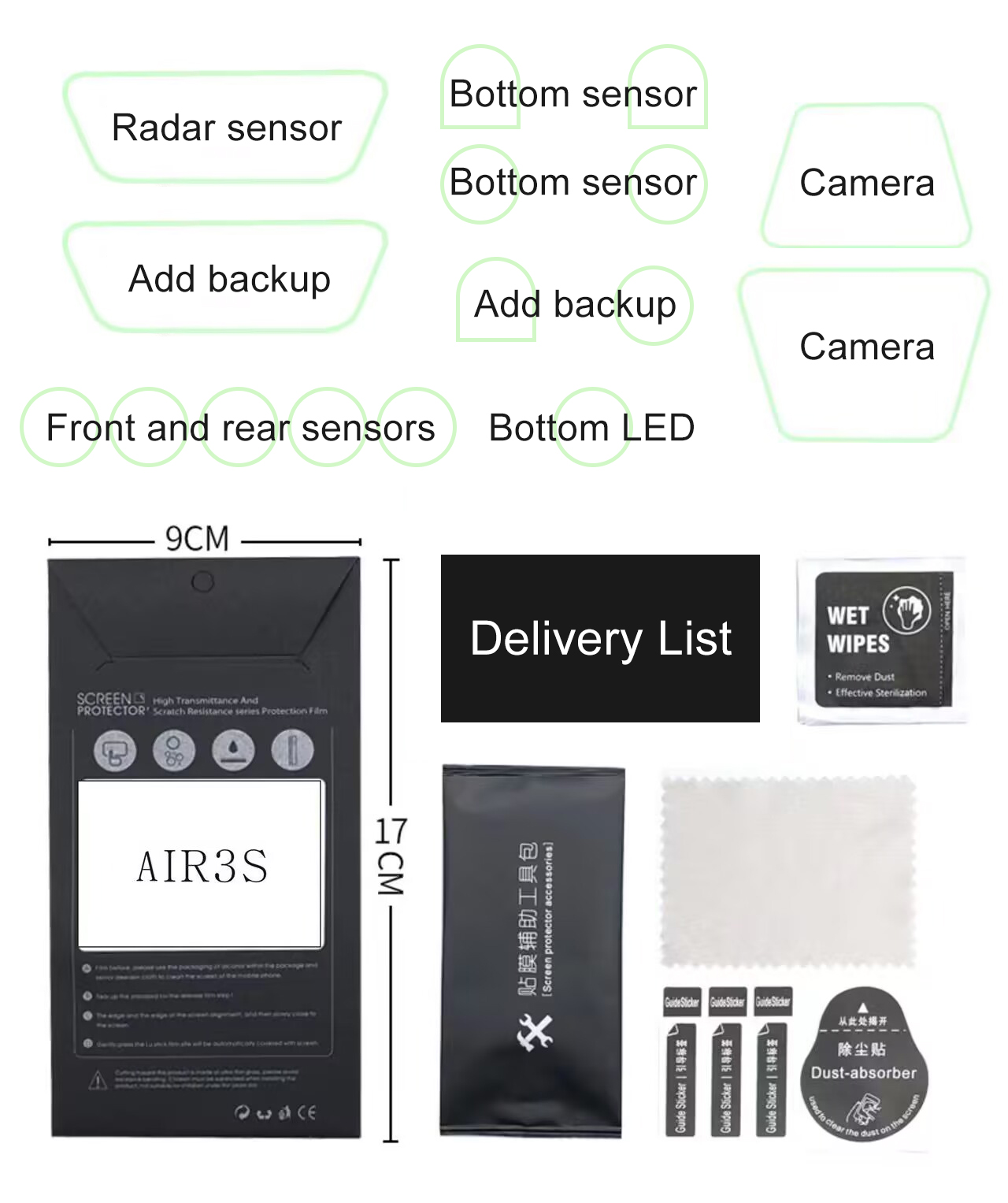 ​Lens Sensor Protective Film f - Drone Camera Filter recensie en prijs