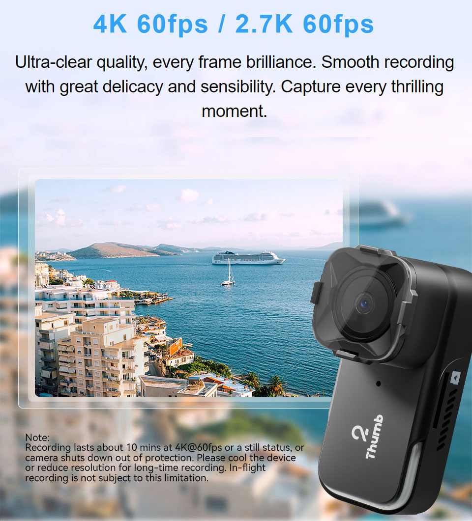 New Version RunCam Thumb 2 4K  - Drone Camera 4K recensie en prijs