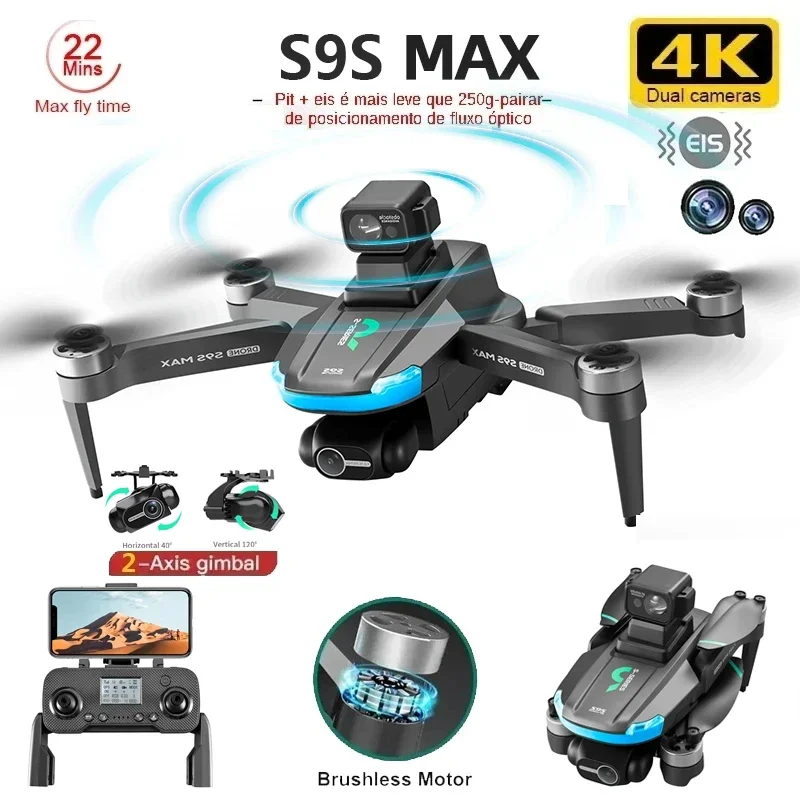 NEW S9S MAX MINI Drone 4K 2-Ax - Drone Camera With Gimbal recensie en prijs