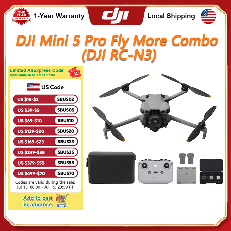 DJI Mini 5 Pro Drone Fly More  - Drone Camera Vlog recensie en prijs