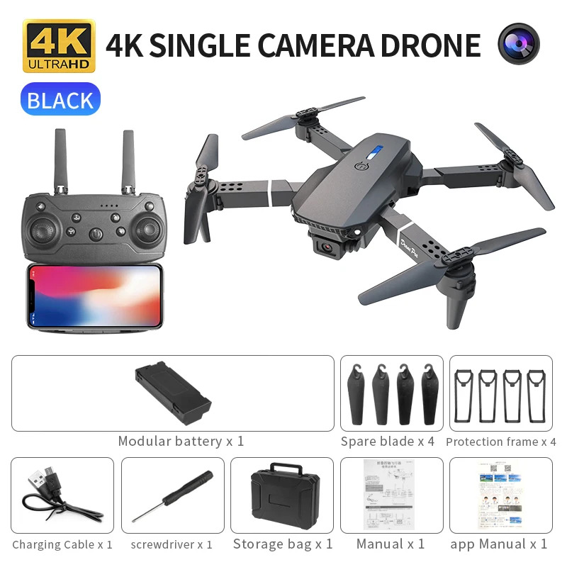 E88 ProIntelligent Folding Dro - Drone Camera Lens recensie en prijs