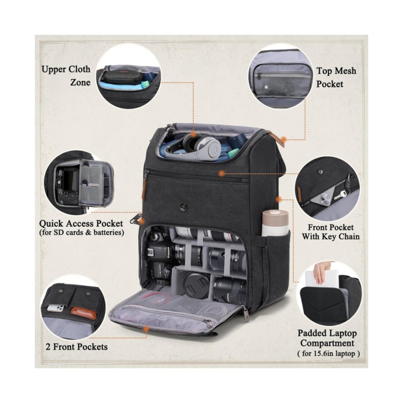 DSLR dual-shoulder camera bag, - Drone Camera Waterproof recensie en prijs