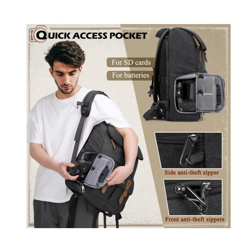 DSLR dual-shoulder camera bag, - Drone Camera Waterproof recensie en prijs