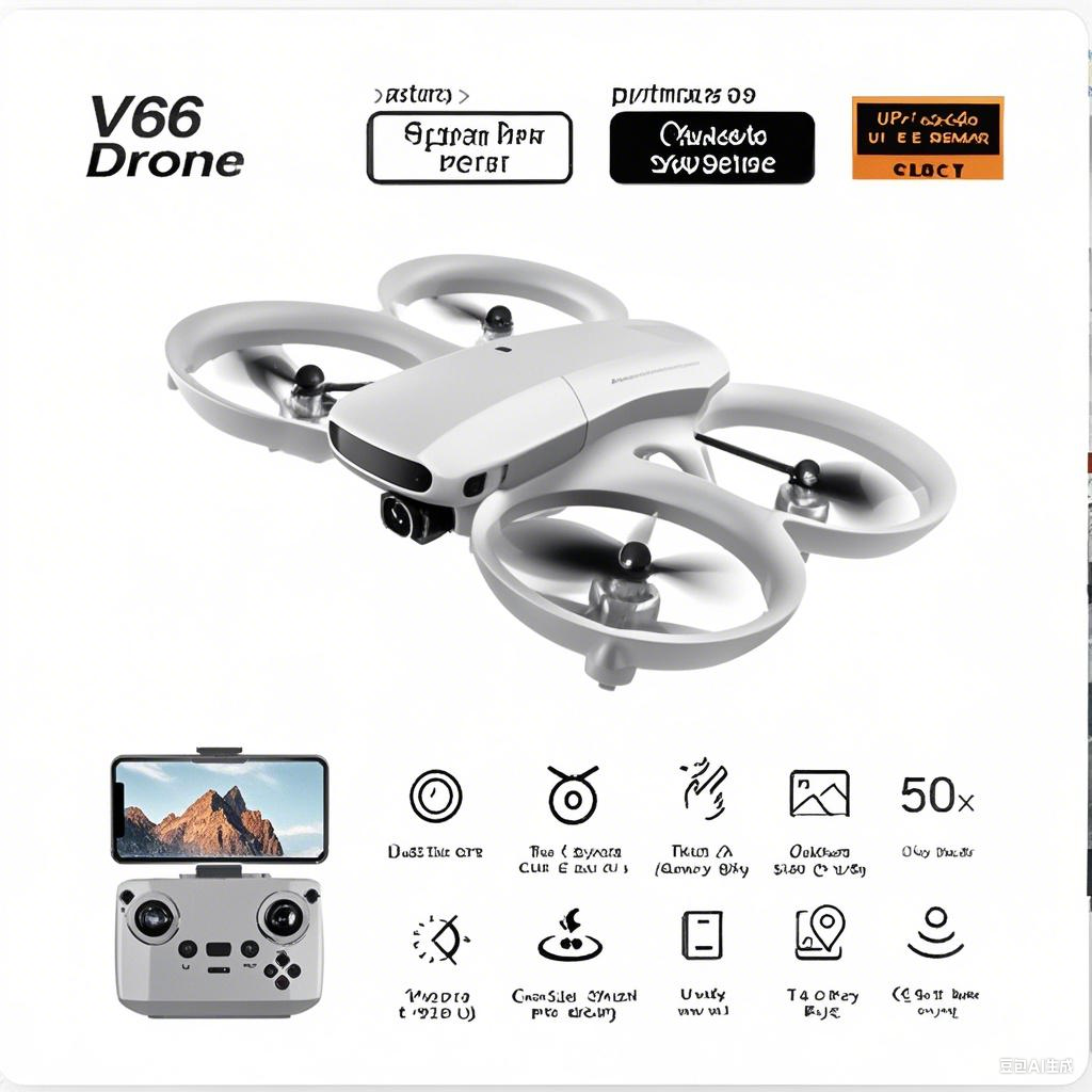 V66 Mini Remote Control Positi - Drone Camera Wide Angle recensie en prijs