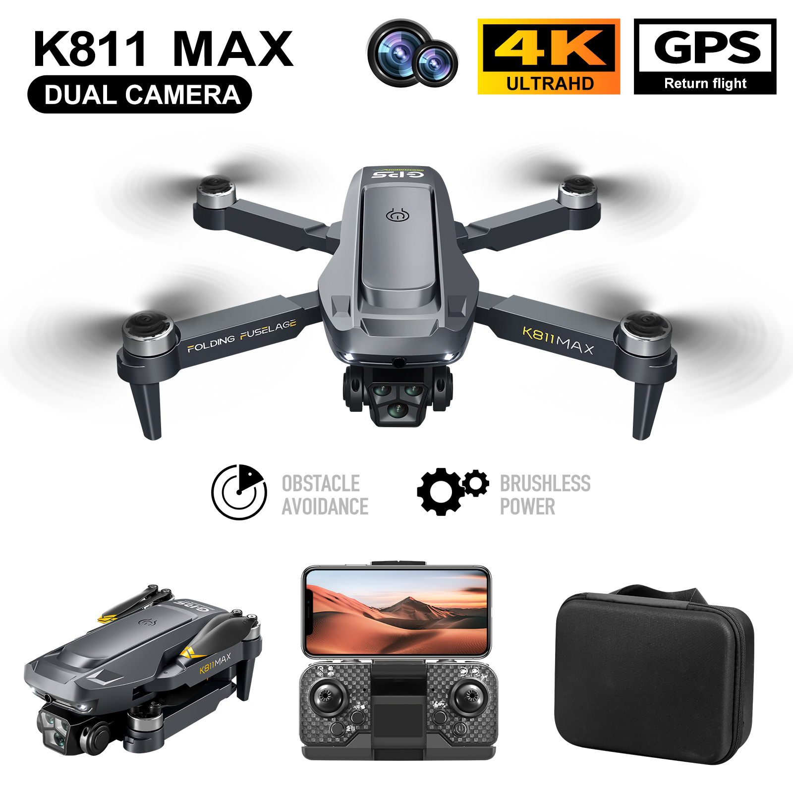 K811MAX Quadcopter Drone: Brus - Drone Camera Lens recensie en prijs